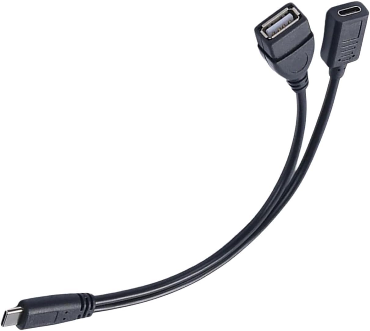 NSDSW USB C Adapter and Charging Cable for Live Streaming and 10W Charging On Tablets and Smartphones 20CM/7.87inch