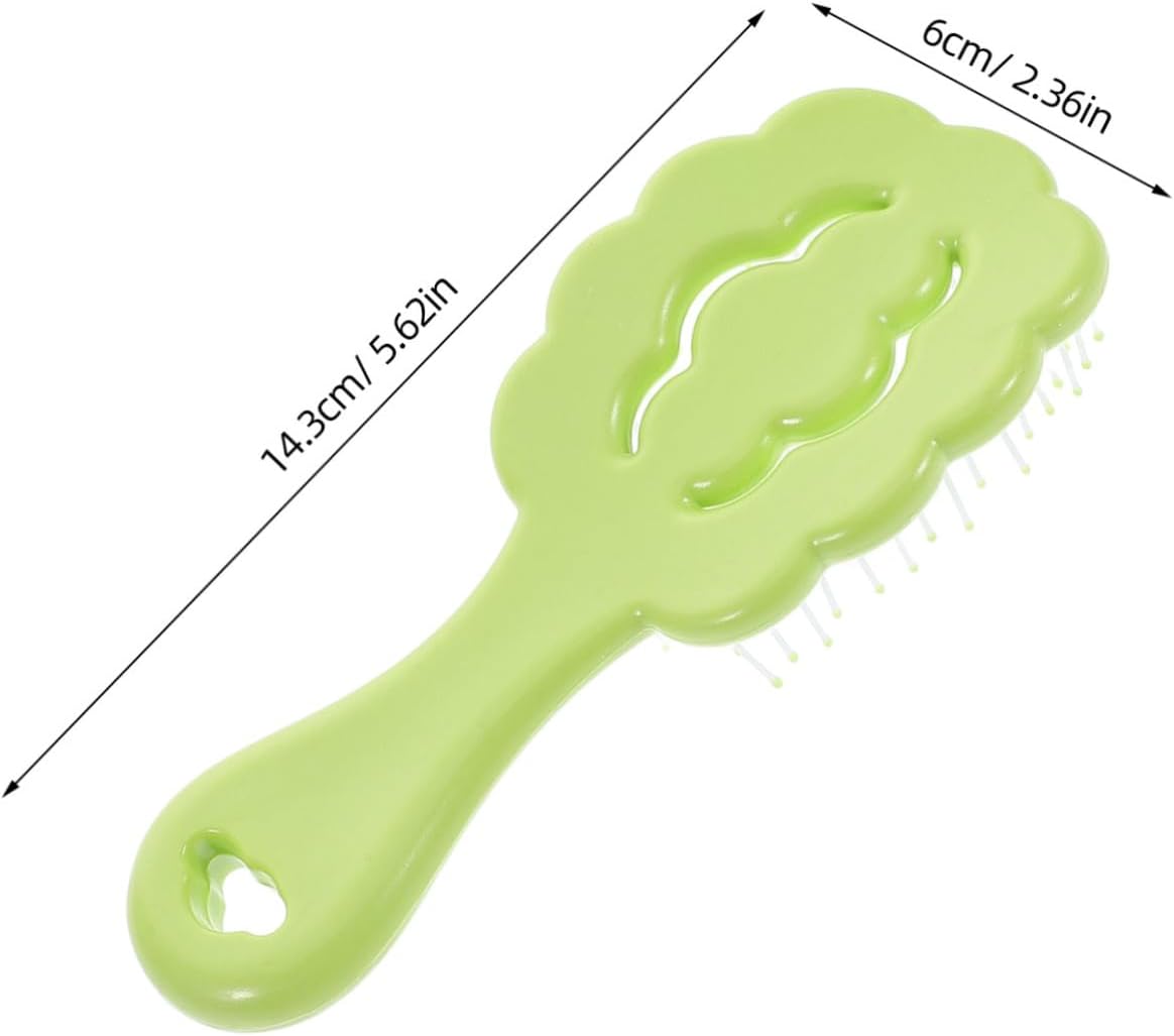 SAFIGLE Pettine districante da massaggio Bagnato riccio pettine per indolore nube attrezzo strumento di massaggio del cuoio capelluto spazzola per pp Verde chiaro