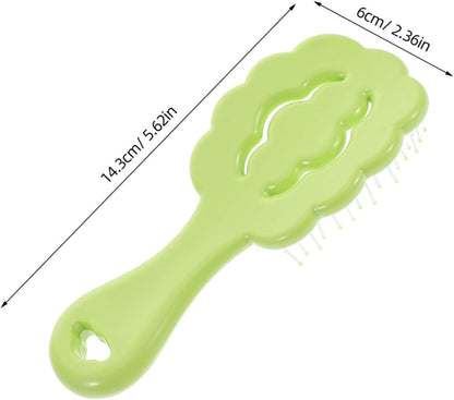 SAFIGLE Pettine districante da massaggio Bagnato riccio pettine per indolore nube attrezzo strumento di massaggio del cuoio capelluto spazzola per pp Verde chiaro