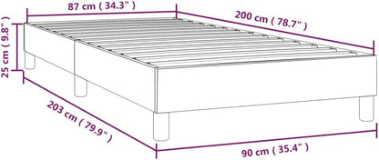 Lechnical Giroletto a Molle Marrone Scuro 90x200 cm in Tessuto,Mobili,Letti e Accessori,Letti e telai per Letti