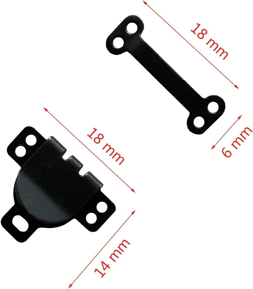 50 Sets Sewing Hooks and Eyes Closure Sewing DIY Craft Accessories for Bra Clothing Jacket Skirt Trousers Gun Black Gold Silver Black Bronze