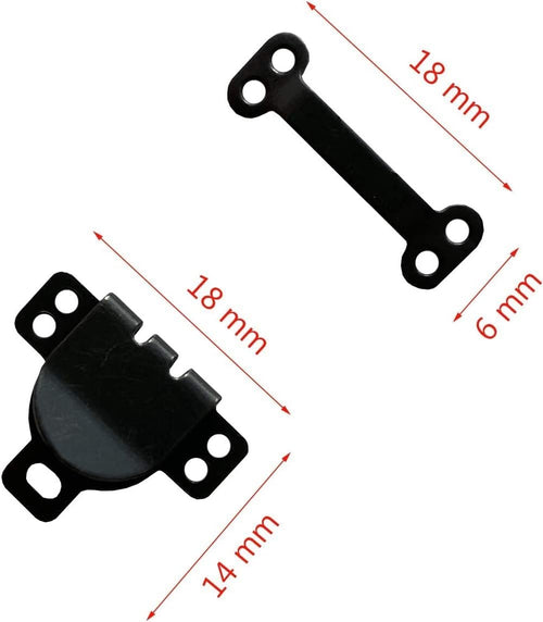 50 Sets Sewing Hooks and Eyes Closure Sewing DIY Craft Accessories for Bra Clothing Jacket Skirt Trousers Gun Black Gold Silver Black Bronze