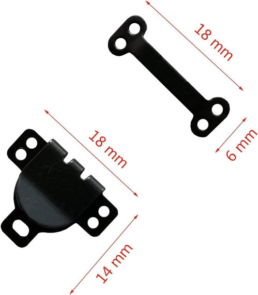 50 Sets Sewing Hooks and Eyes Closure Sewing DIY Craft Accessories for Bra Clothing Jacket Skirt Trousers Gun Black Gold Silver Black Bronze