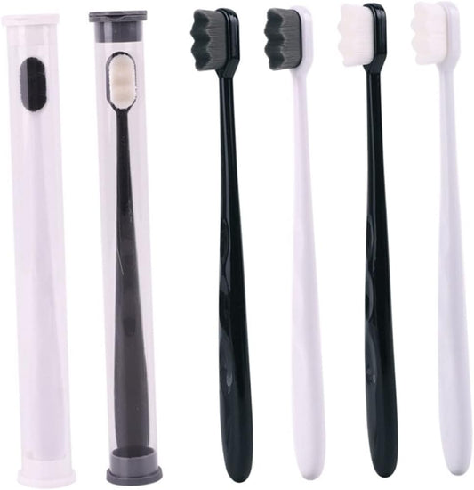 SOPOTUTU Bristle Toothbrushes for Oral Care Micro Nano Soft Hair Cleaning Tool with Ergonomic Design Slip Grip and Durable Handle for Daily Hygiene