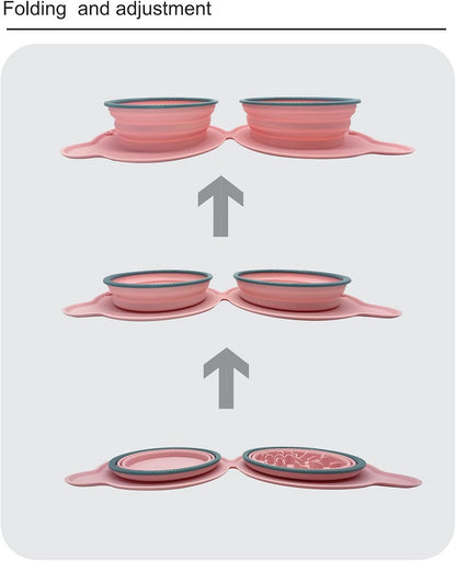 Ciotola anti-soffocamento per animali domestici Piatto per alimenti per cani Ciotola pieghevole in silicone per animali domestici per cibo secco Ciotola per acqua Alimentazione Forniture per
