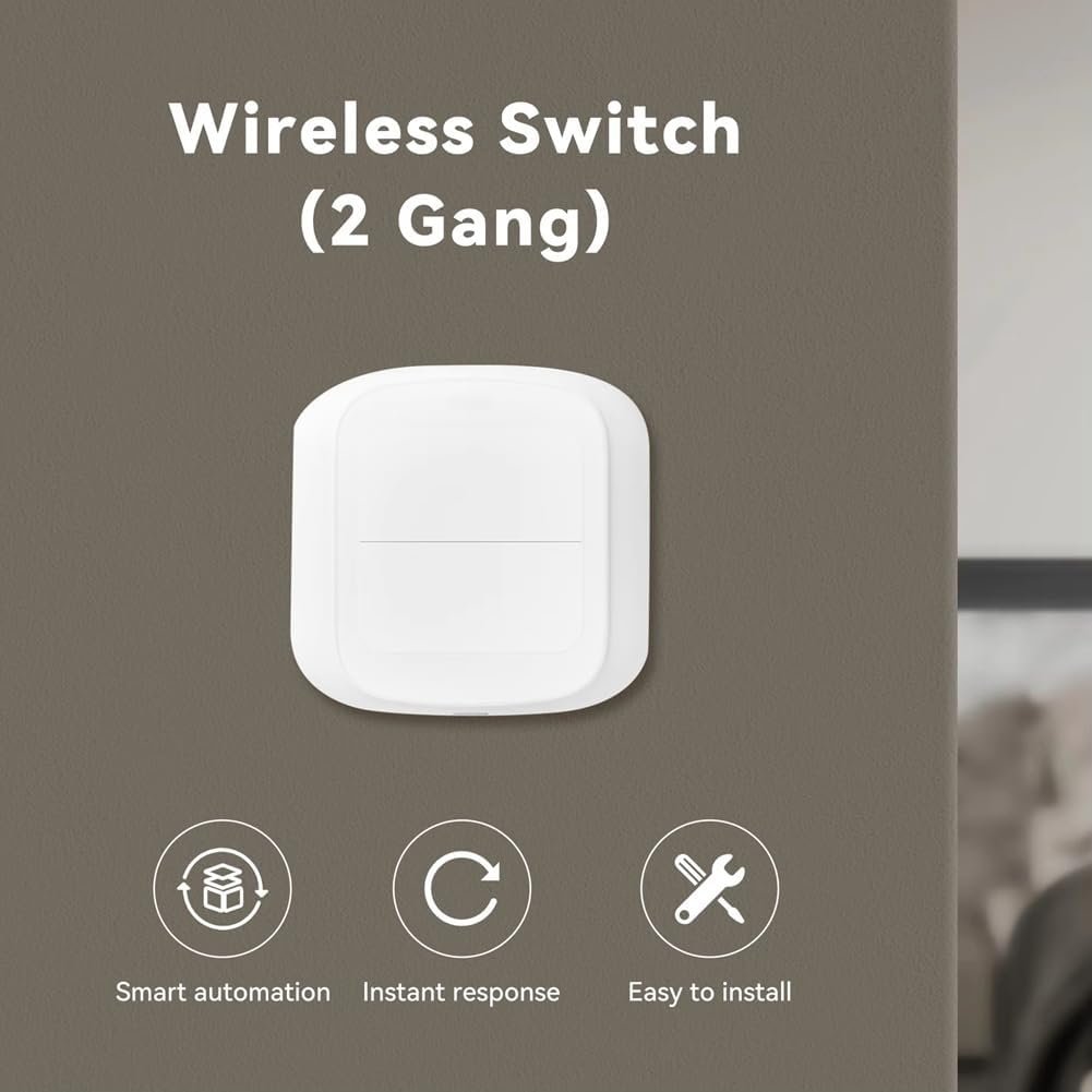 Snblzhef Tuya Zigbee 2 Gang Scene Button Switch Push Remoter Panel Smart Home Linkage Automation Sence Controller Zigbee Version