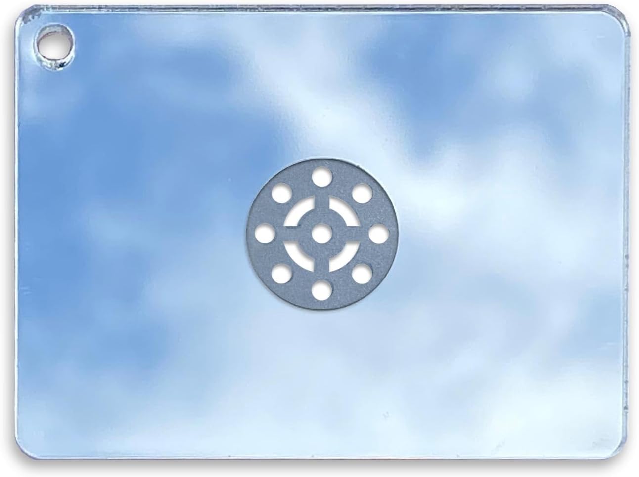 Wazoo Flare™ 2" x 1.5" Mini Signal Mirror for Everyday Carry, Camping, Hiking, Travel, Survival | Signal Mirror, Survival Kit, Plastic, Includes Protective Film