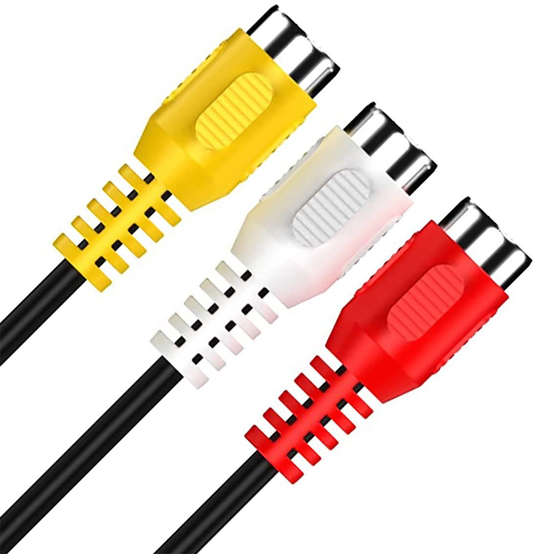 tunghey Video AV Component Adapter Cable Replacement for TV, 3 RCA to AV Input Adapter (23cm)