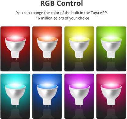 MR16 12V Smart WiFi Bulb, Smart LED Light Bulb 5W RGBCW Dimmable Spotlighting Smart Life App Alexa Google Home Voice Control (1)