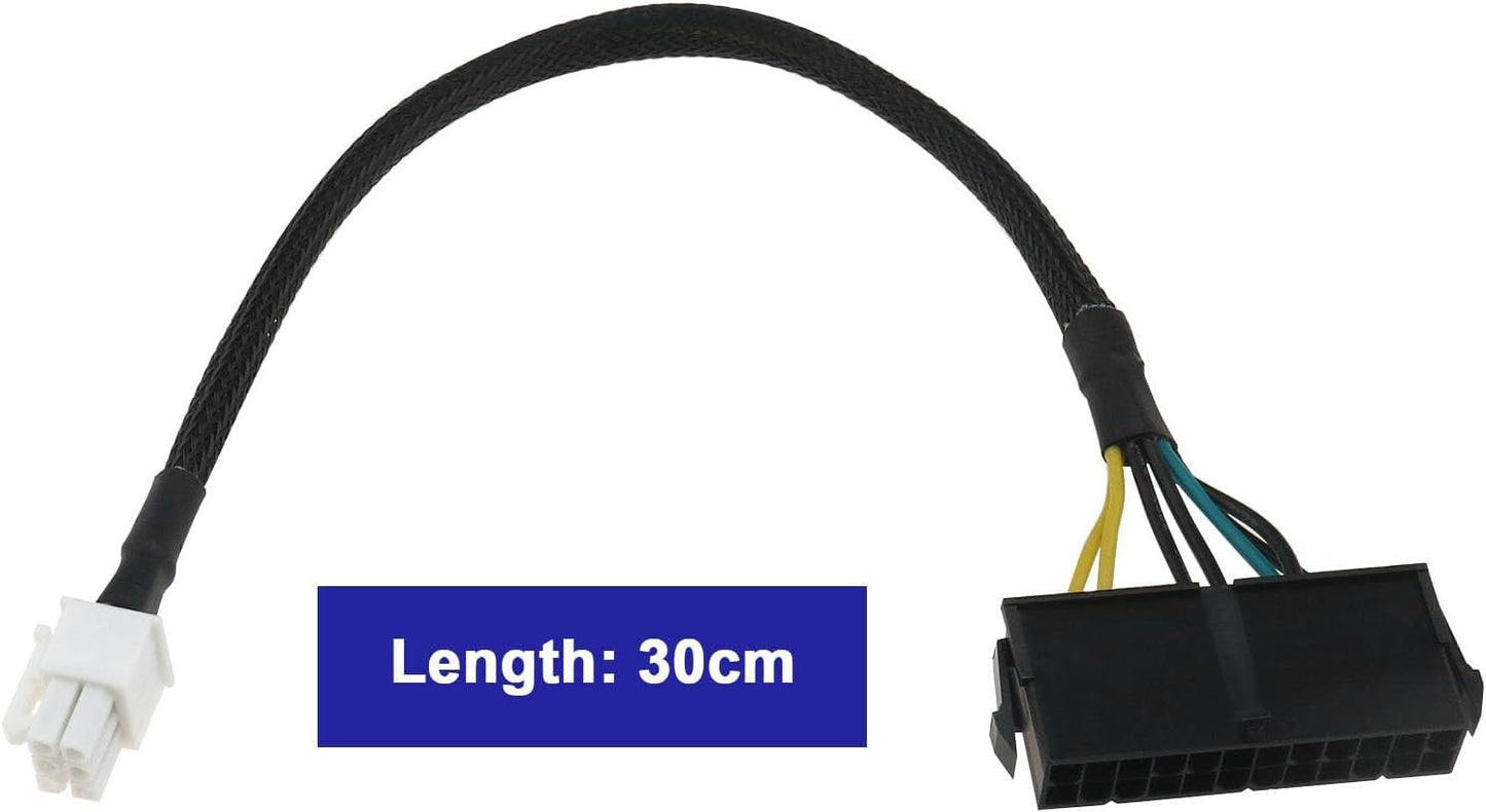 VGOL 24Pin to 6Pin ATX Power Supply Power Adapter Cable Compatible with Dell Inspiron 3470 Compatible with Optiplex Compatible with Dell Vostro