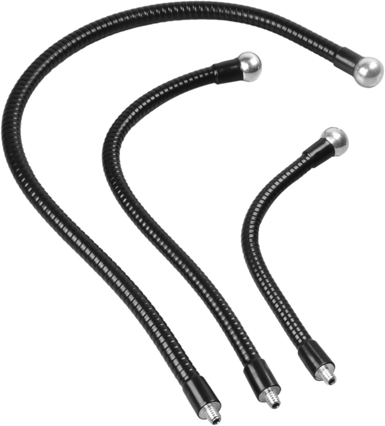 Gooseneck Hose Camera Flexible Arm with 1/4in Thread 17.4mm Head for Video Lighting Mount Easy Positioning