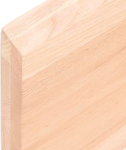Homgoday 80x50 cm Solid Oak Tabletop, Unfinished, Live Edge Design, Replacement Coffee Table, Kitchen Dining Table, Desktop Countertop, Versatile Mobili Superficie