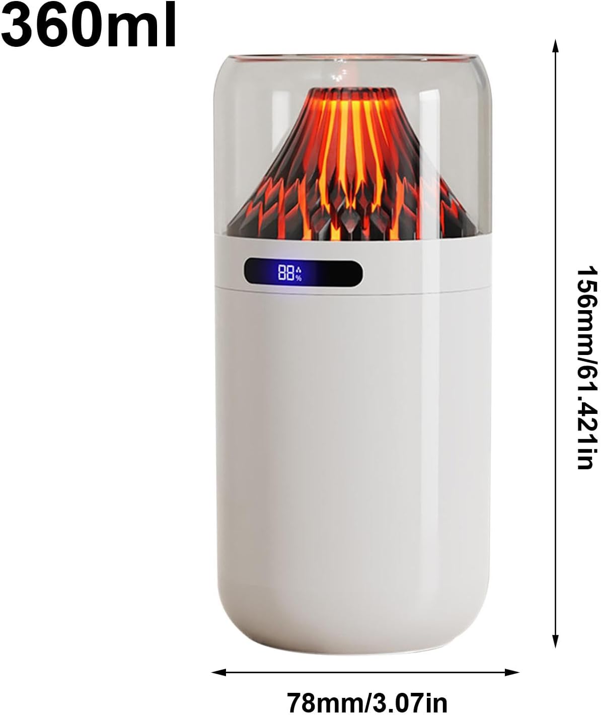 Umidifiers Diffuser, Home Aroma Machine, Portable Mist Maker, Cool Mists Umidifier, 3.07 x 3.07 x 6.14 inches, Ensuring Optimal Comfort & a Soothing Atmosphere for Relaxation Or Sleep