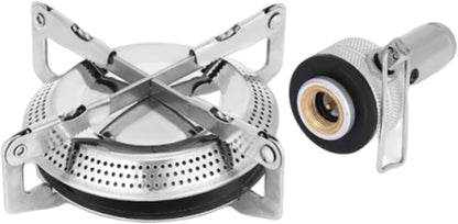 Camping Stove, Canister Stove Backpacking, Foldable Hiking Gear, Compact Design, Easy Heat Control, Windproof Performance, Portable Setup, for Outdoor Travel, 17x7cm/6.69x2.76 inches