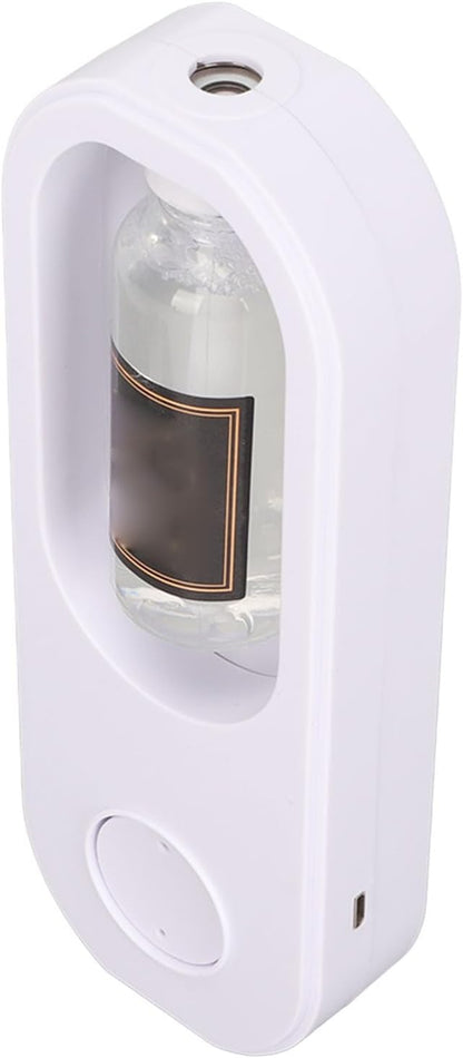 Automatic Fragrance Dispenser with Adjustable 3 Gears | USB Charging Essential Oil Diffuser | Wall Mounted & Desktop Aromatherapy for Bedroom & Bathroom | White