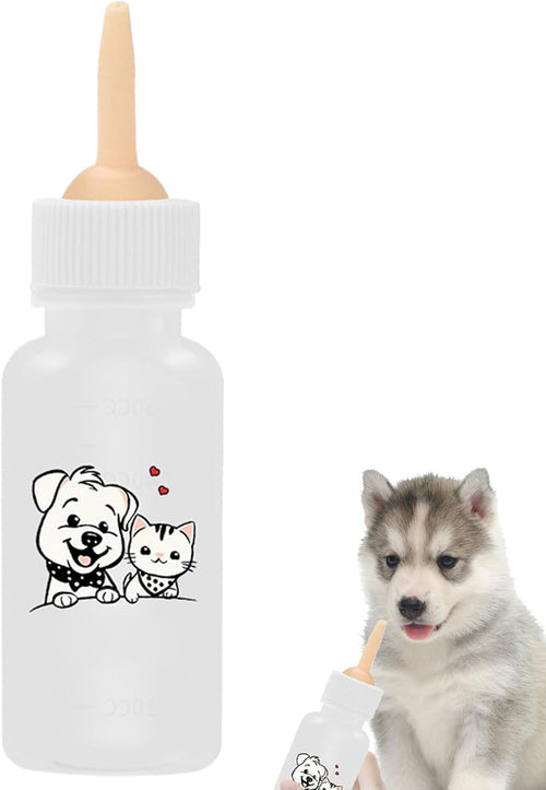 Kitten Feeding Bottle - Cat Bottles for Kittens | Puppy Milk Feeder, Feeding and Watering Supplies, Portable for Indoor Outdoor Small Animals