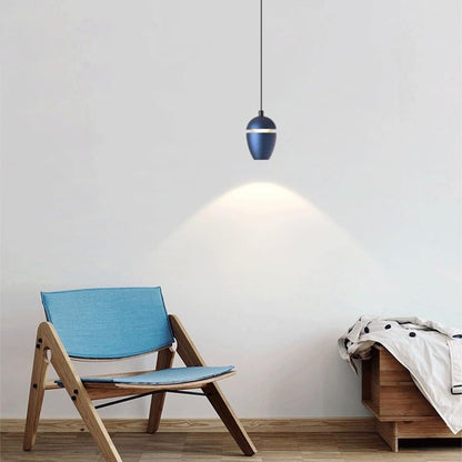 CJLWSLCO Modern Minimalist Bedroom Pendant Light Creative Shape LED Metal Hanging Lamp for Backdrop Living Room Bedside Ambience Chandeliers Showroom Floor Window Cafe Mall Decoration Ceiling Light Fi