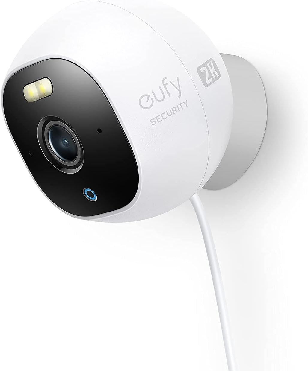 eufy Security Outdoor Cam E220, All-in-One Outdoor Security Camera with 2K Resolution, Spotlight, Color Night Vision, No Monthly Fees, Wired Camera, IP67 Weatherproof, Motion Only Alert
