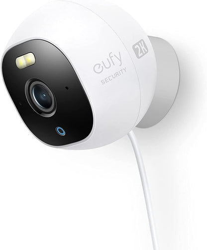 eufy Security Outdoor Cam E220, All-in-One Outdoor Security Camera with 2K Resolution, Spotlight, Color Night Vision, No Monthly Fees, Wired Camera, IP67 Weatherproof, Motion Only Alert