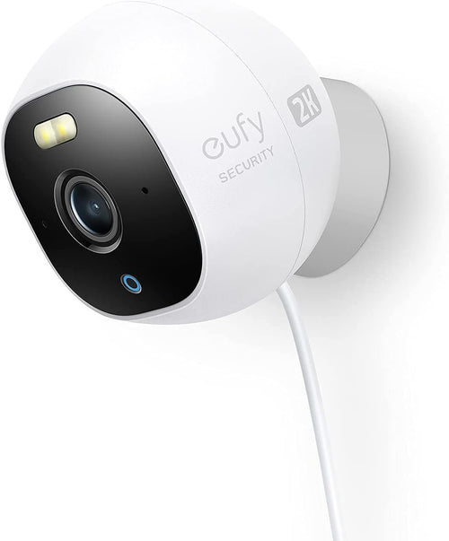eufy Security Outdoor Cam E220, All-in-One Outdoor Security Camera with 2K Resolution, Spotlight, Color Night Vision, No Monthly Fees, Wired Camera, IP67 Weatherproof, Motion Only Alert