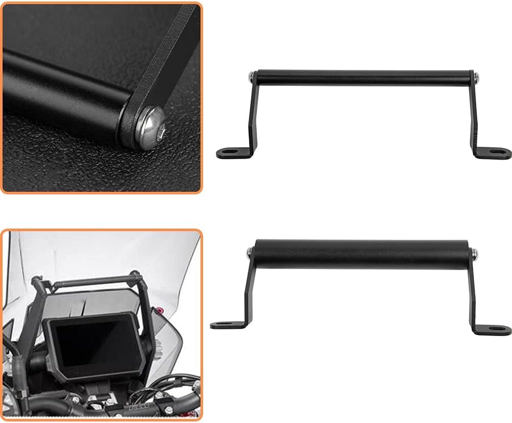 Lorababer Motorcycle GPS/Smart Phone Navigation Support Adapter Mounting Bracket Steel Front Bar Center Kickstand Replacement for 1290 Super ADV. S/R 2018-2023 (20MM)