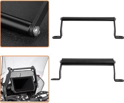 Lorababer Motorcycle GPS/Smart Phone Navigation Support Adapter Mounting Bracket Steel Front Bar Center Kickstand Replacement for 1290 Super ADV. S/R 2018-2023 (20MM)