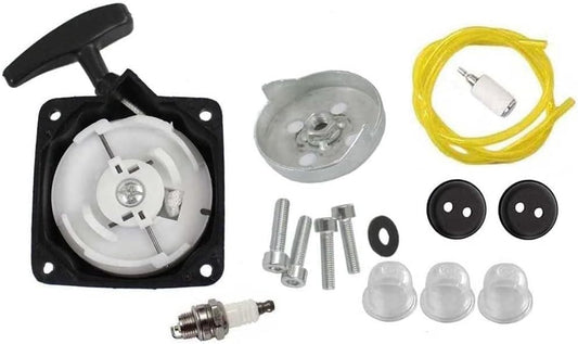 HURI Recoil Pull Start Starter Claw for Harbor Freight Predator Earth Auger 52cc 2HP 63022 MC43RCE Earthquake Dually 10310 Mini Cultivator MD43 Dethatcher