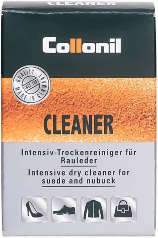 Collonil Universal Dry Cleaner for All Suede & Suede Leathers, Effectively removes Bare Spots on Stressed Surfaces Made of Suede Leather, Made in Germany, Transparent, One Size