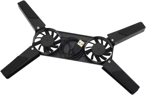 Laptop Cooler - Notebook Fan Stable Stand, Adjustable Height Laptop Stand | Quiet Height Adjustable Slim ful Cooling Pad for Computer Laptop Mouse Pad, Laptop Stand Holder Bed Sofa Office