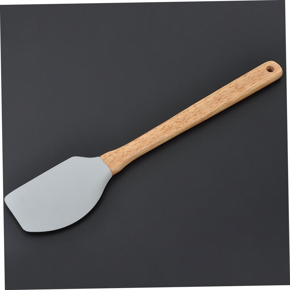 Mikinona Set Da 6 Pezzi set raschietto strumenti di cottura resistenti calore utensili da cucina antiaderenti gadget da cucina pentole Bambù Grey