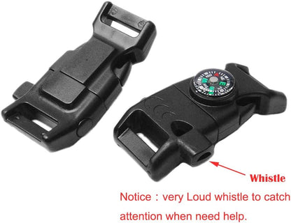 Paracord Buckles, Compass Buckle for Bracelets Clasp Clip Outdoor Camping Emergency Survival Travel Accessories