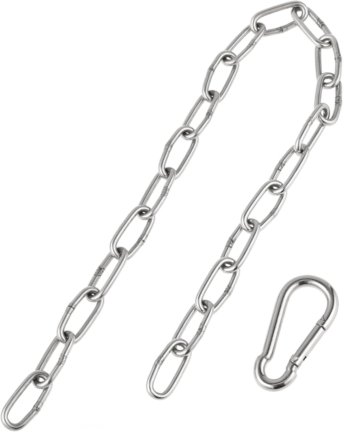 OSOLADY Home Gym Accessories Heavy Duty Chain for Weight Machine Extension LAT Pulldown Chain Hand Grip Strengthener Fitness Chain Extension Workout Fitness