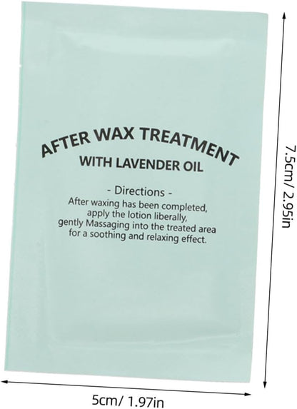 Beavorty 20pcs Post Waxing Essentials Oil Remover Wipes after Wax Remover Waxing Oil Wipes Soft Wax Cleaning Pad