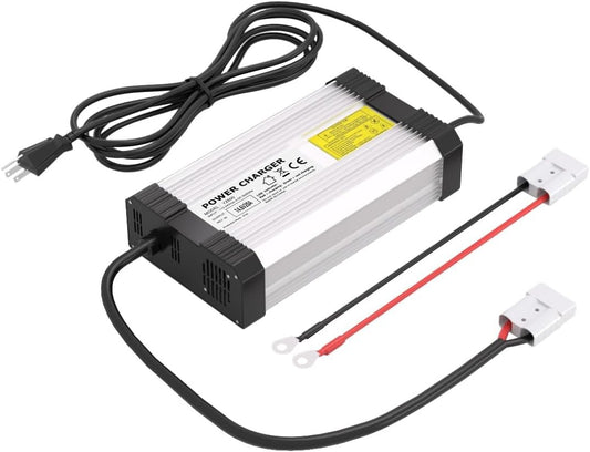 LiFePO4 Battery Charger 12V 20A, AC-DC Smart Lithium Battery Charger for 12.8V LiFePO4 Lithium Batteries, 20A Fast Charging for Solar, Marine, RV, Trolling Motor Batteries