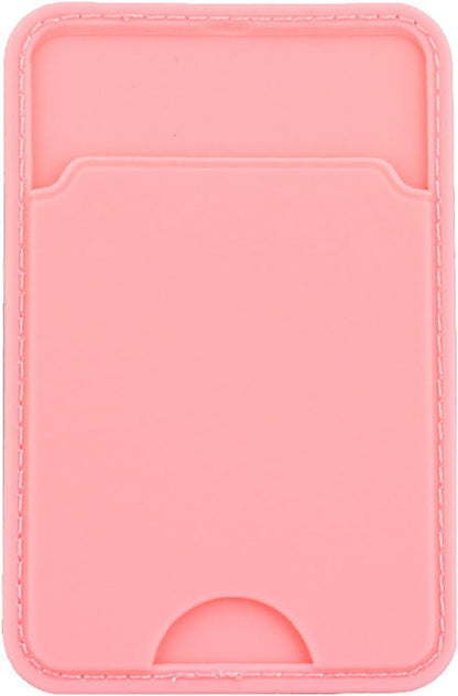 Toguma Cell Phone Card Holder Pocket for Back of Phone Card Wallet Holder for Phone Case Credit Card Holder for Woman Man, Compatible with Most of Cell Phone (Pink)