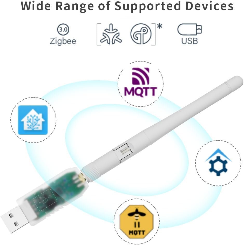 SMLIGHT SLZB-07P7 Zigbee 3.0 Coordinator Thread/Matter Mini USB Adapter Works with Zigbee2MQTT, Home Assistant, ZHA