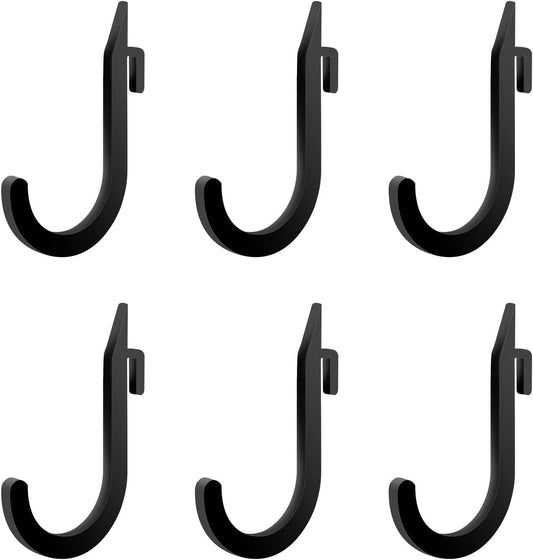 OMMUU 6PCS Squat Rack Holder Attachments for Home Gym Storage Heavy Duty Weight Rack Holder with Storage Hook for Resistance Bands Barbell Collars and Gym Accessories Gym Organization Made Easy with Our Gym Storage Rack and Workout Storage Organizer