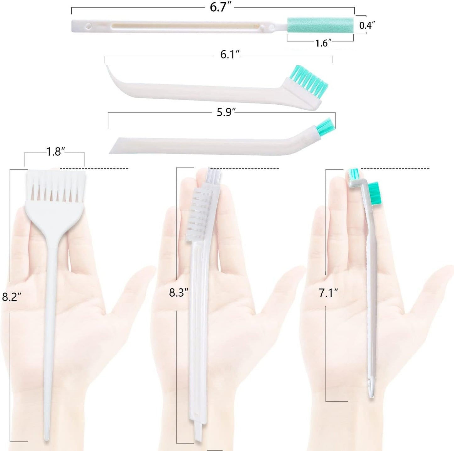 Small Detailing Cleaning Brushes for Small Spaces,Crevice Cleaning Tools for Keyboard Bottle Window Groove Car Gap,Scrub Cleaner Supplies for Shower Toaster Tub Baseboard Sink Grout Oven Juicer