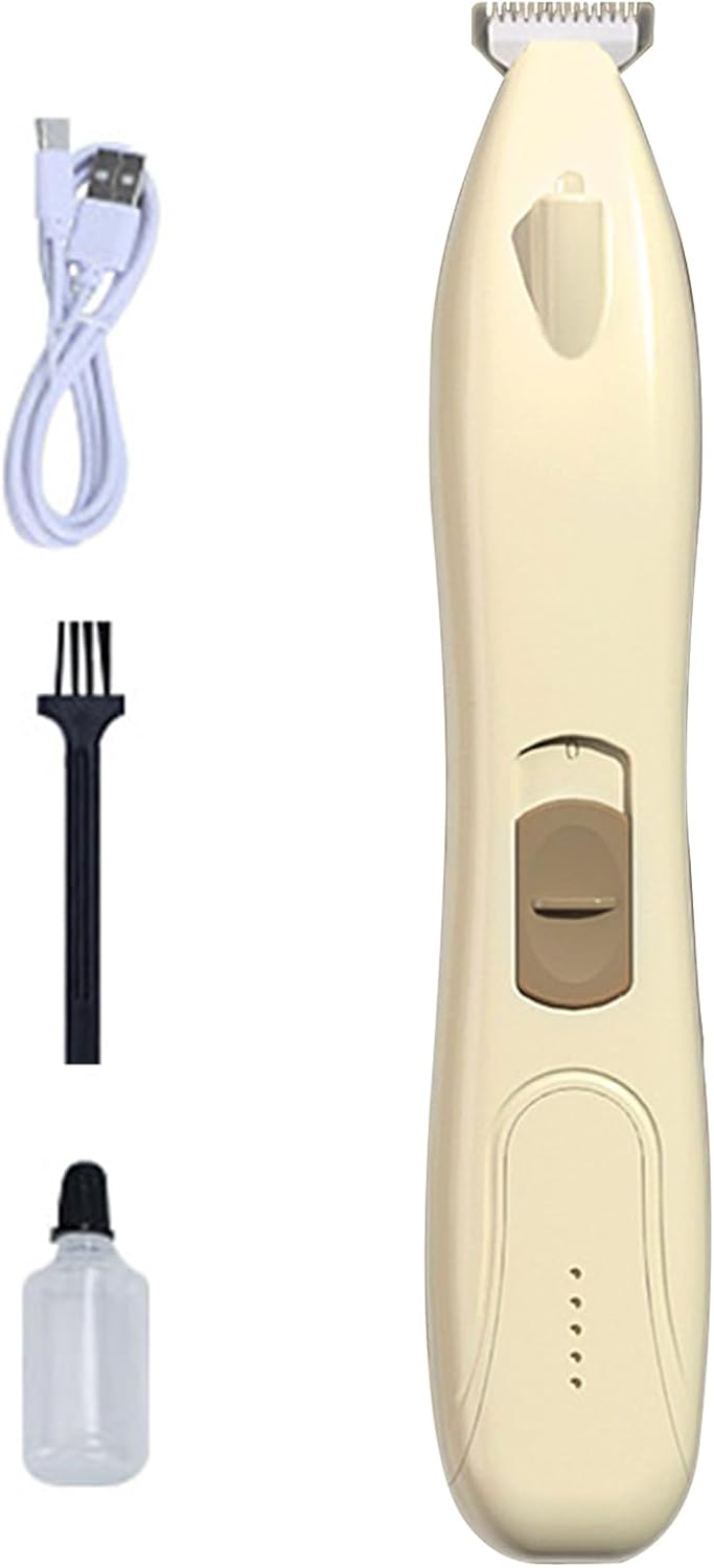 Dog Paw Trimmer For Grooming - Cordless Rechargeable Dog Paw Shaver,Low-Noise Cordless Feet Shaver Shedding Brush Gentle Rechargeable For Kitten Grooming Knotted