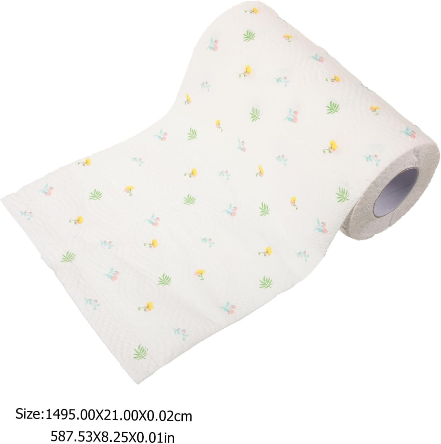 Ipetboom 1 Roll Printed Kitchen Paper Towel Highly Absorbent Durable Oil Absorbing Kitchen Supply for Easy Cleaning Random Style for Fun Cooking Experience