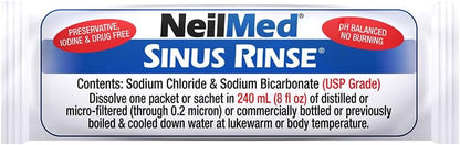 NeilMed Sinus Rinse All Natural Relief Premixed Refill Packets 100 Count (Pack of 1)