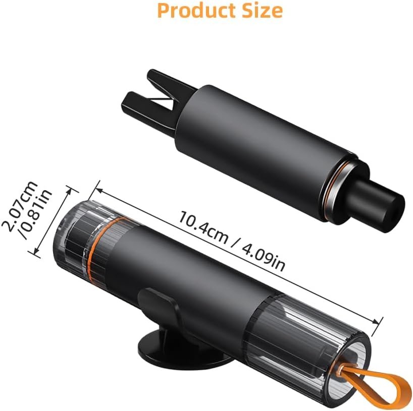 Ubitree 2-in-1 Emergency Car Escape Tool - Window Breaker & Seat Belt Cutter, Portable Safety Hammer for Auto, Land, and Underwater Survival, Multifunctional Emergency Gadget