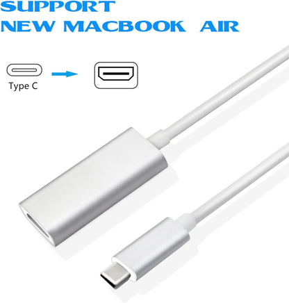 High Resolution USB C to HDTV Adapter for High Clearly Video Streaming 3840x2160@30Hz Resolution Wide Compatibility