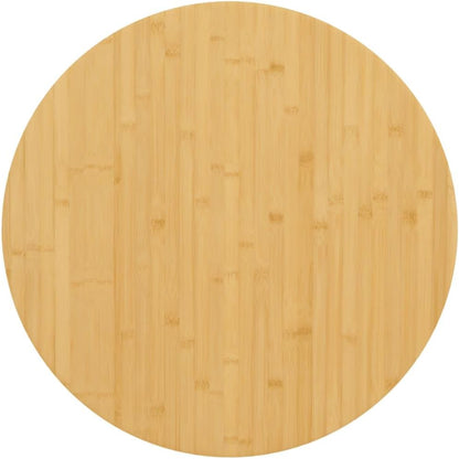 Round Bamboo Dining Table Top Replacement, 60 x 4 cm, Coffee Table for Restaurant, Hotel, Desk Use, Commercial Bamboo Furniture, Brown Wood Finish