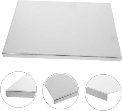 Luxshiny Stainless Steel Cutting Board for Kitchen Thick Dishwasher Safe Chopping Board Versatile Dough Preparation and Food Prep Tool