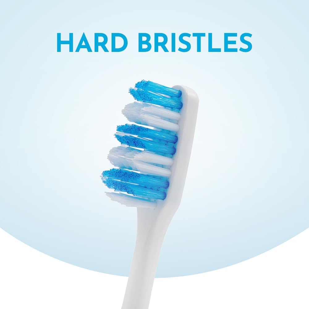 REACH Essential Care Interdental Medium Toothbrush, Single Pack x 8, Full Head Hard Bristles Manual Toothbrushes, Variety of Colours Multipack, Daily Oral Enamel Dental Care