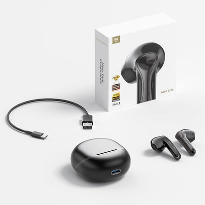 SoundPEATS Air5 Lite Wireless Earbuds with Hi-Res Audio, Bluetooth 5.4 Earphones, 13mm Drivers, LDAC Codec, Noise Cancelling Headphones for Calls, Stereo Sound, 30 Hrs, APP Control (Black) (Black)
