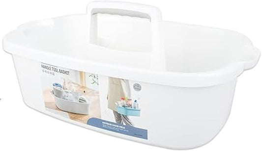 Cleaning Bucket Cleaning Caddy Stackable Wide Edge Cleaning Bucket with Grooved Handle Easy to Clean & Maintain Cleaning Supplies Organizer for Spray Bottles