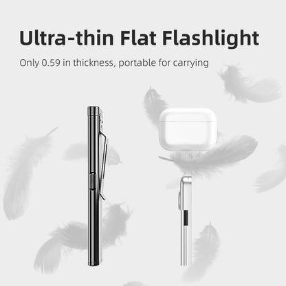WARSUN Compact Multi-Mode Pocket LED Flashlight - 675LM, USB-C Rechargeable, IPX4, Dual Material, Red/Blue Strobe, for Everyday Carry & Travel (2 Pack)