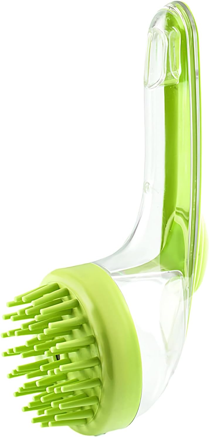 Dog Shampoo Brush, Dog Bath Brush Dog Scrubber, Grooming Tool Cleaner Silicone Bristle Cat Comb Shower Accessories for Puppy Kitten Small Animals
